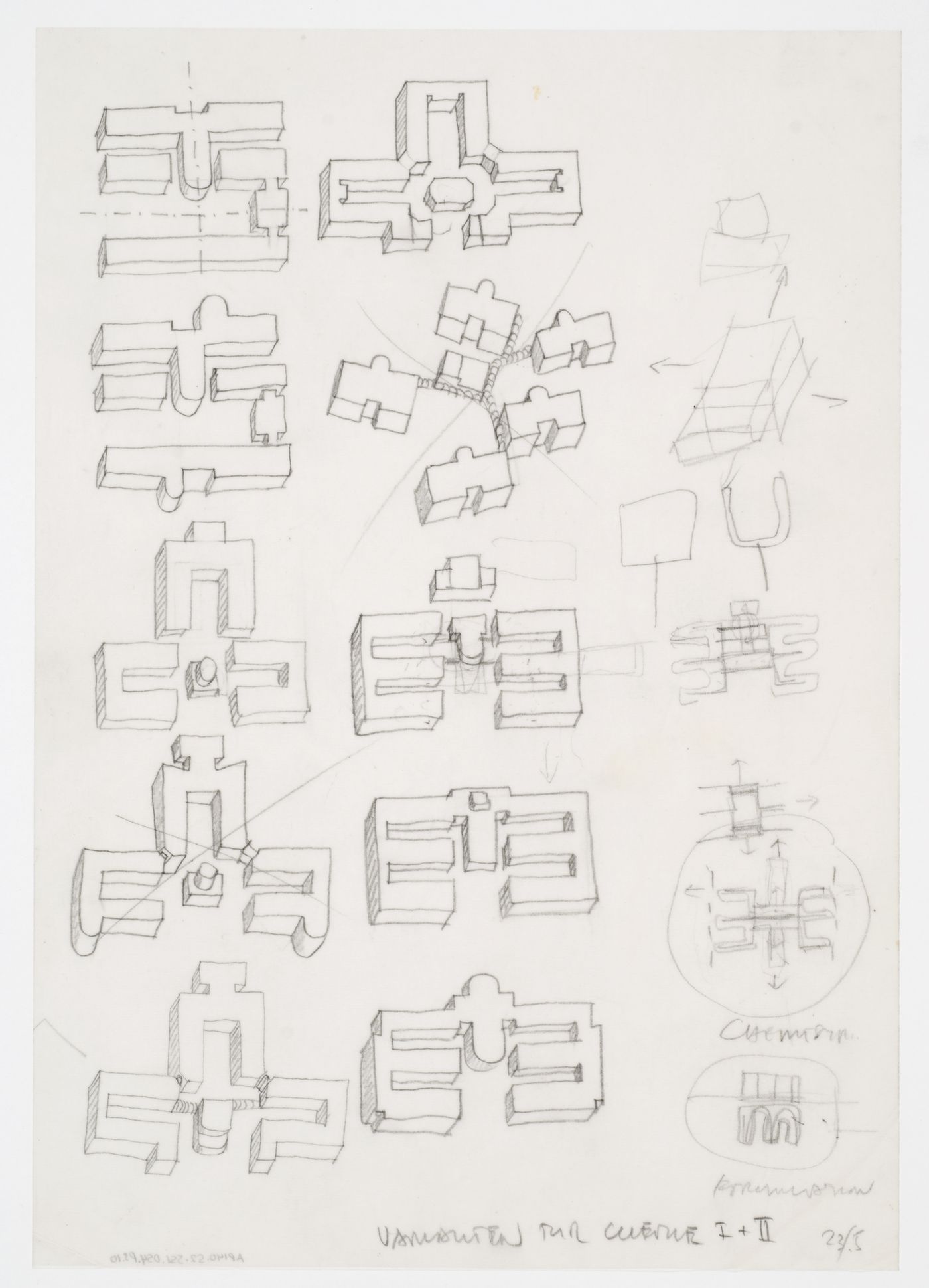 Bayer AG Headquarters, Monheim, Germany: intial sketches