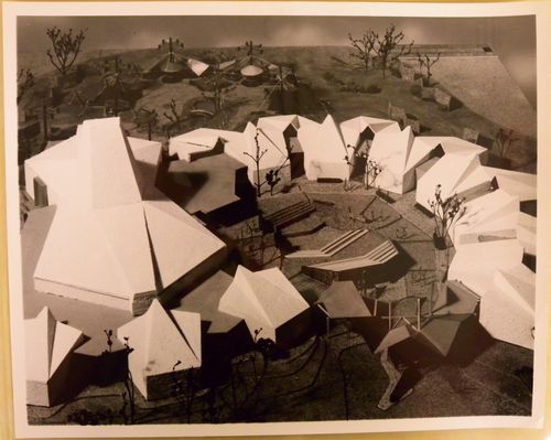 View of a model of the Youth Pavilion, Expo 67, Montréal, Québec