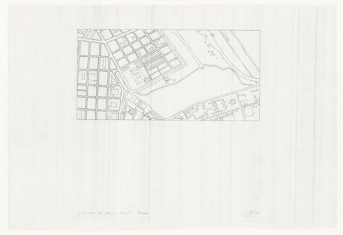 Site plan for Exposição Visiones para Madrid [Visions for Madrid exhibition], Madrid, Spain
