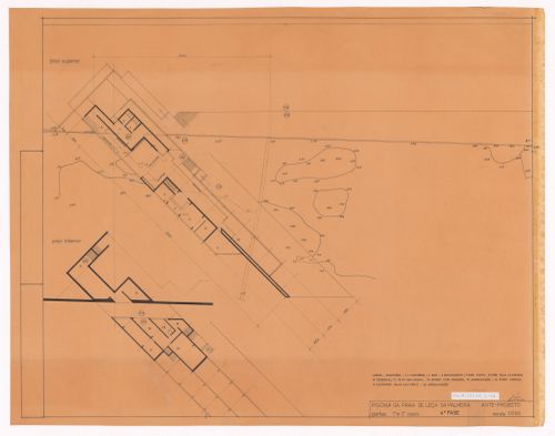 First and second floor plans for Restaurante da Piscina das Marés, Leça da Palmeira, Portugal