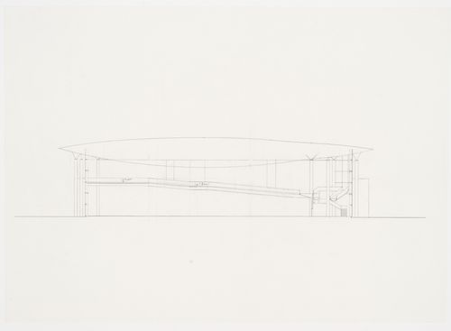 Section plan, Galaxy Toyama,Gymnasium, Imizu, Toyama, Japan