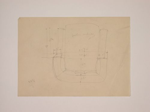 Various documents and drawings including furniture design and office renovation: File G 699