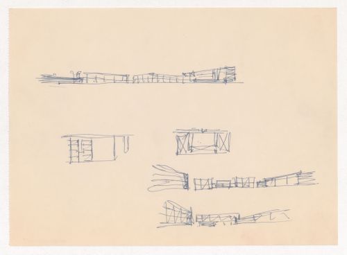Perspective sketches and sketch plans for Illinois Institute of Technology