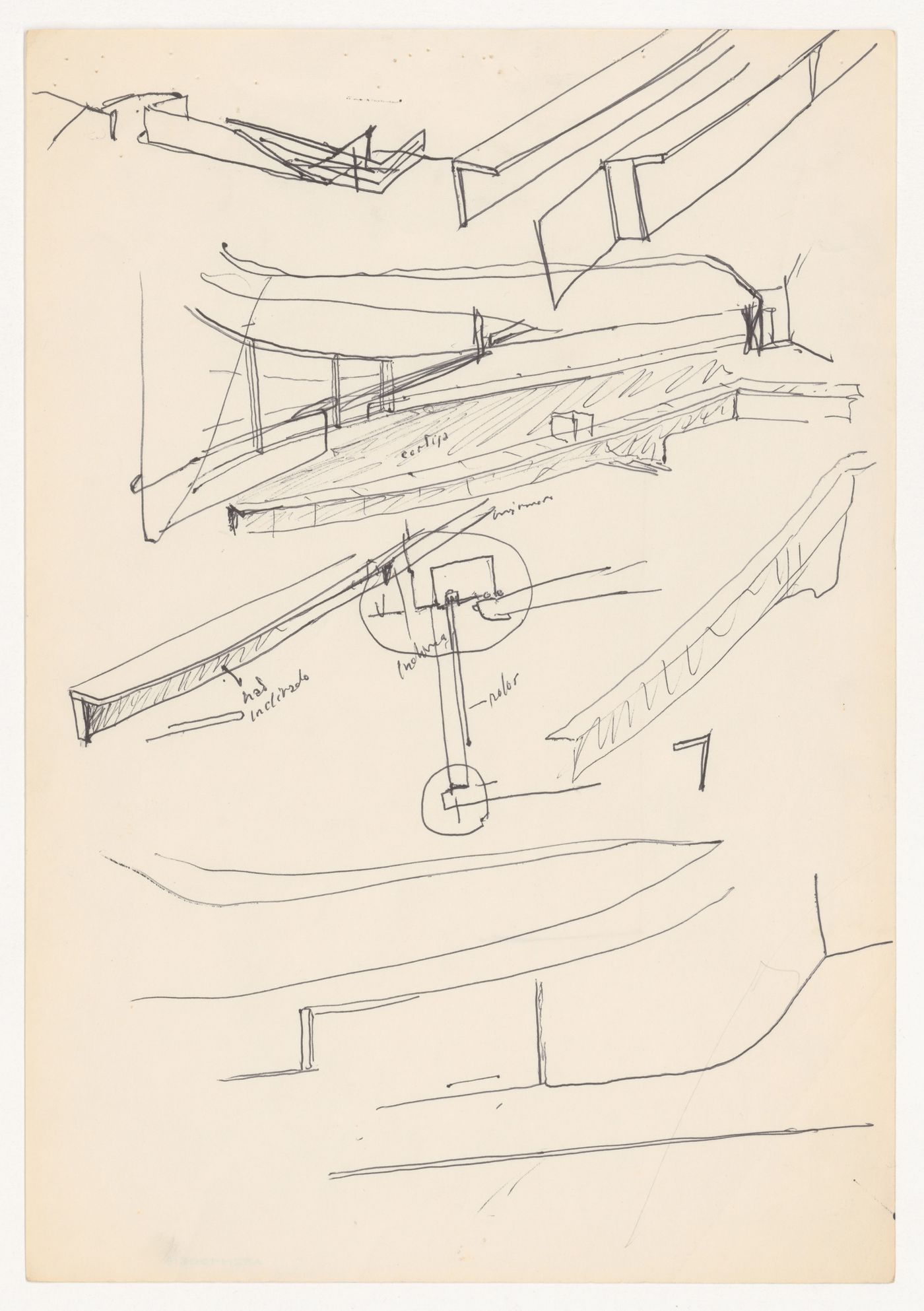 Sketch details for Banco Borges & Irmão II [Borges & Irmão bank II], Vila do Conde, Portugal