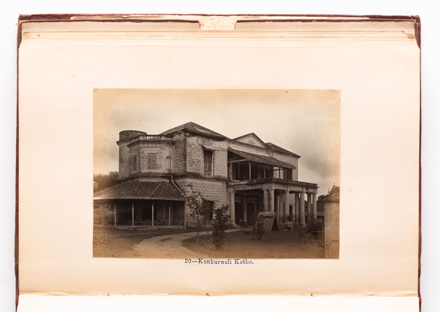 View of the principal façade of Kunkur Wali Kothi, the headquarters of General Burkat Ahmud during the Indian Mutiny of 1857 (later the Small Cause Court), Lucknow, India