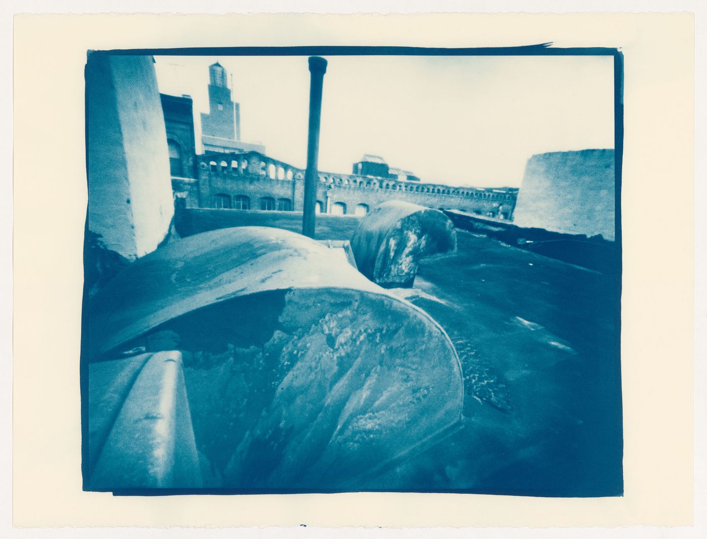 View of a rooftop, Mott Street, New York City, New York, United States