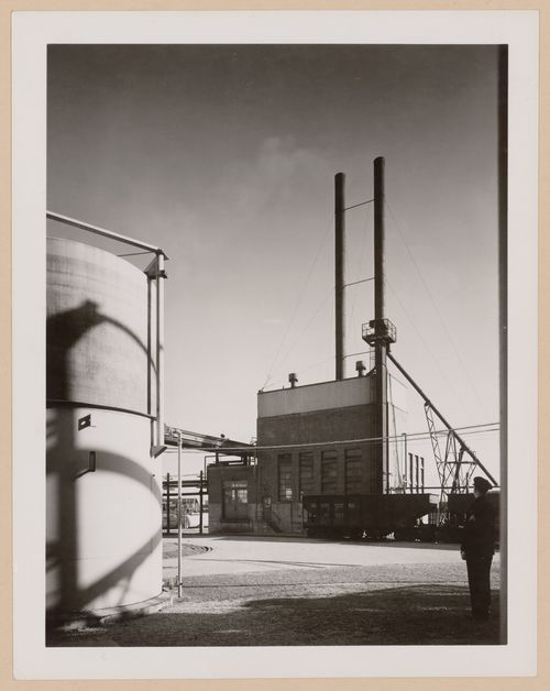 View of the principal façade of the Power House, B.F. Goodrich Company Geon Plant, Louisville, Kentucky