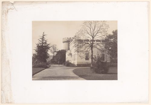 Bois de Boulogne, exterior view of Château de Longchamps, before the addition of a peristyle with caryatids, Paris, France