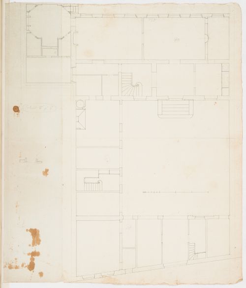 Project for renovations for a house for M. le Dhuy: Ground floor plan