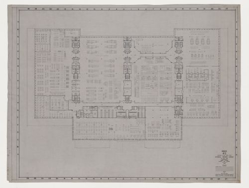 Plan, étage 3, Imprimerie Nationale du Canada, Hull, Québec, Canada