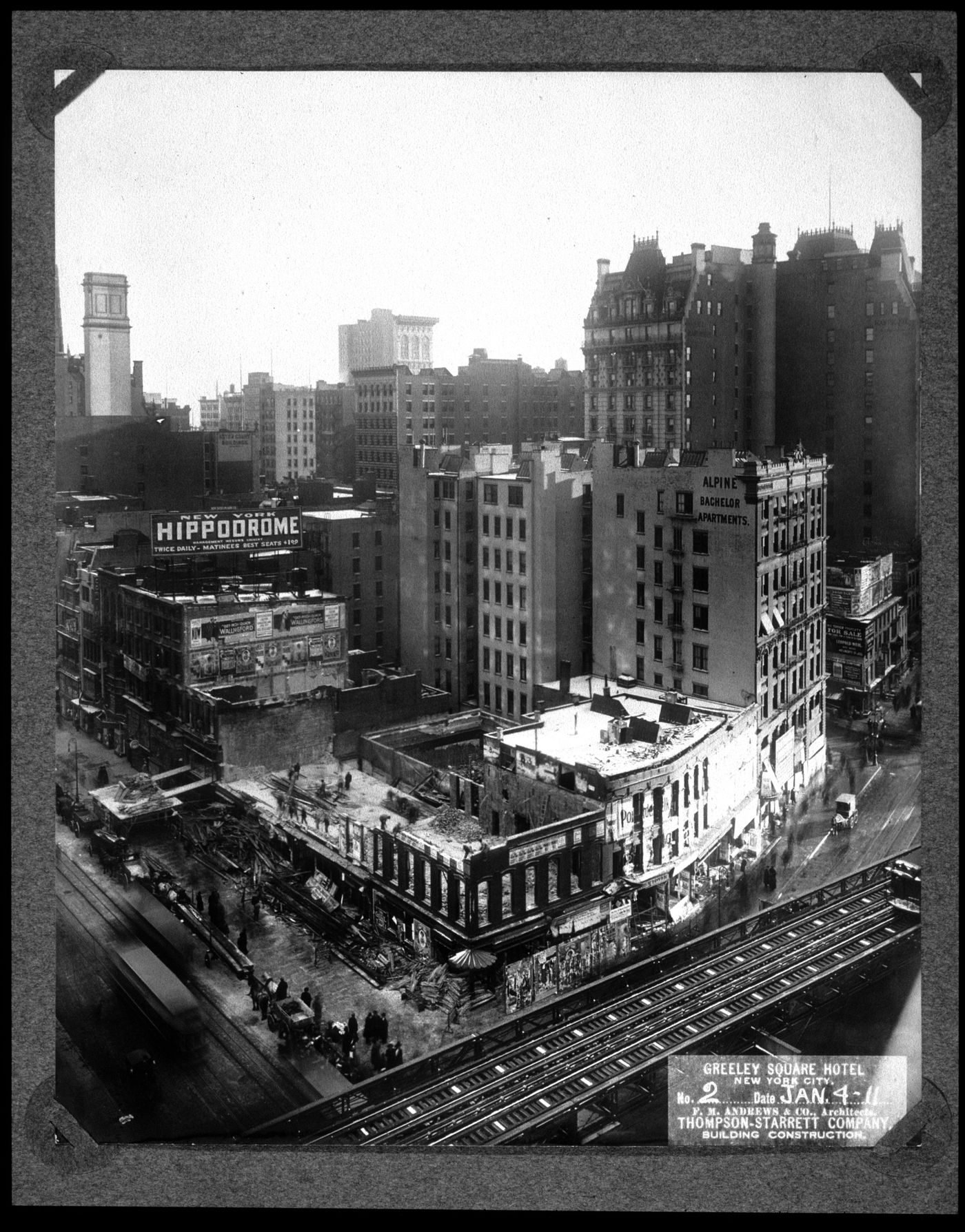 Plate from album ''Hotel McAlpin, New York City 1911-12''