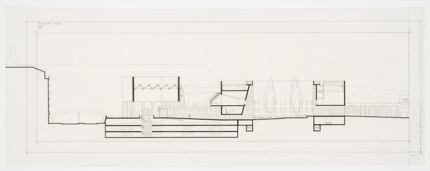 Nordrhein-Westfalen Museum, Dusseldorf, Germany: section showing pedestrian passage