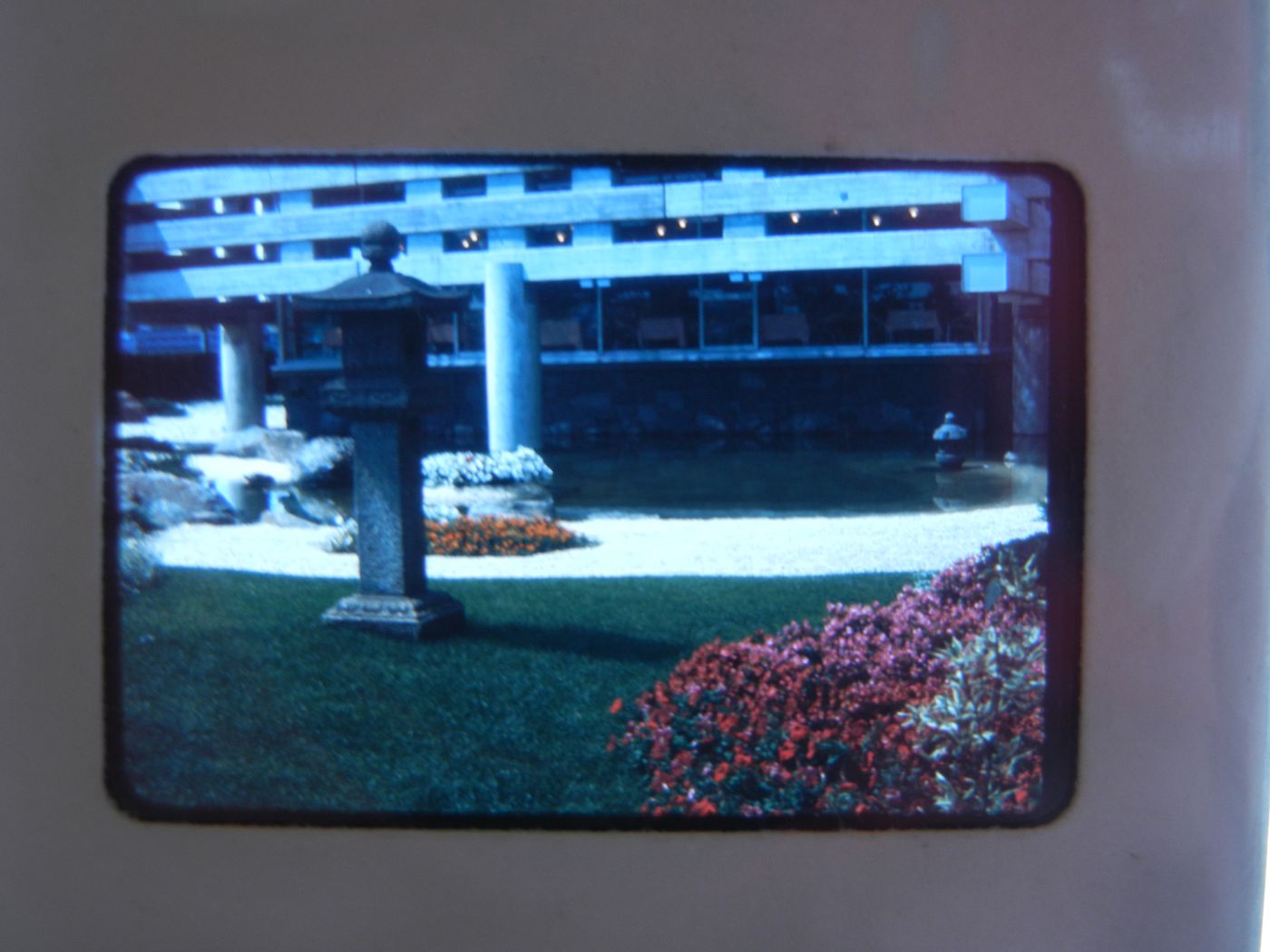 Partial view of the Pavilion of Japan, Expo 67, Montréal, Québec