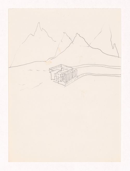 Sketch axonometric view for Restaurante Pico do Areeiro, Madeira, Portugal
