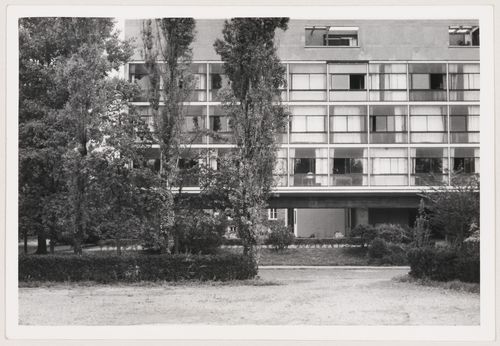 View of Pavillon Suisse, Cité Universitaire, Paris, France