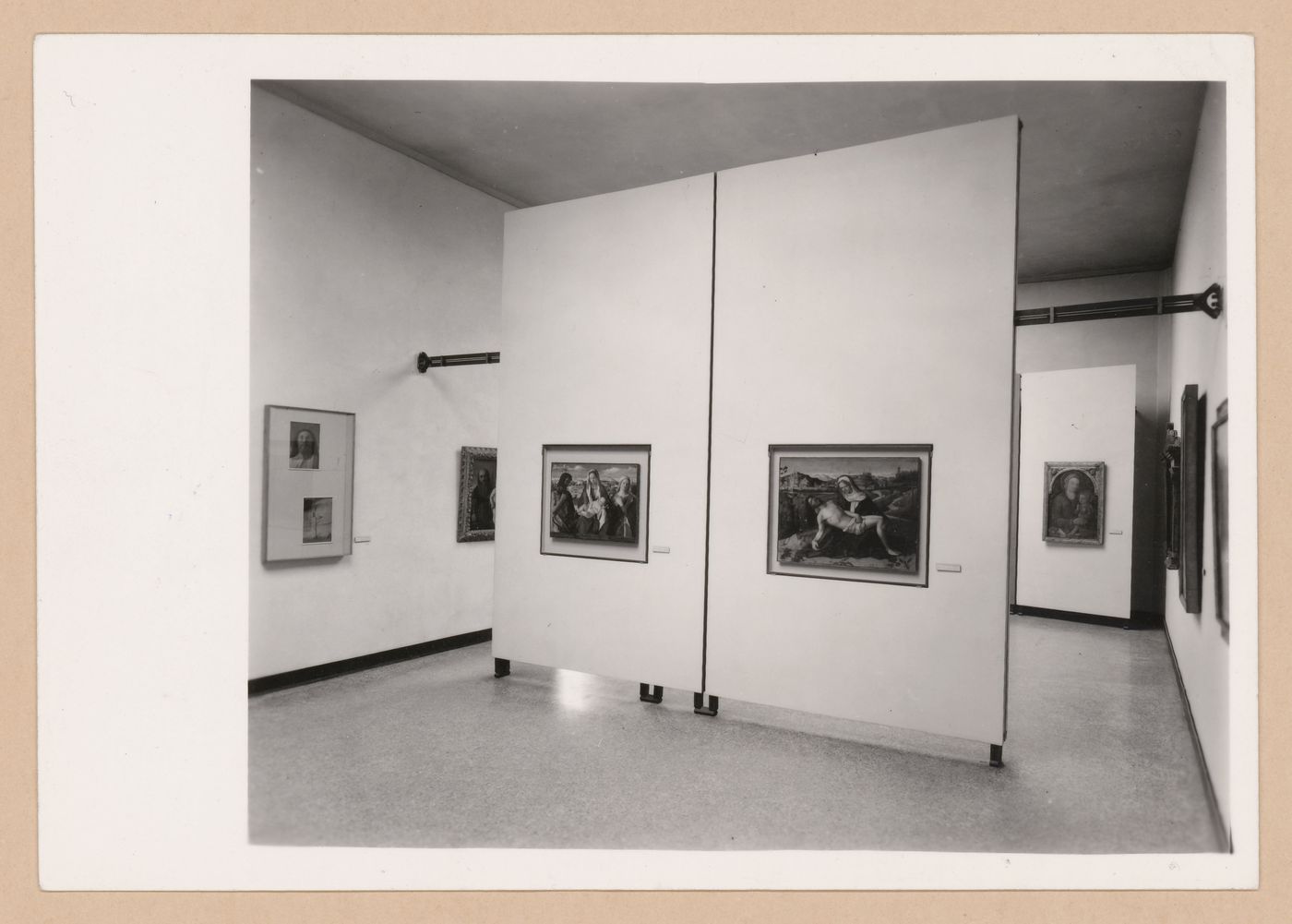 Interior view of a gallery showing paintings, Gallerie dell'Accademia di Venezia, Venice, Italy