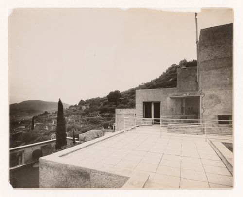 View of terrace at Villa Noailles, Hyères, France