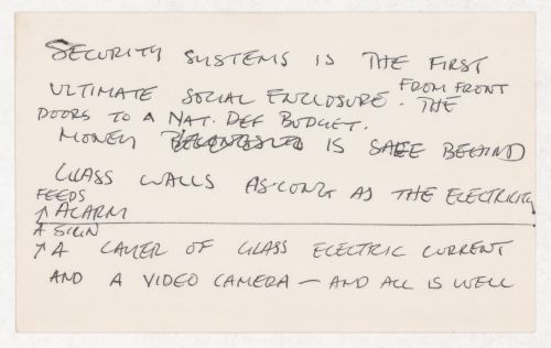 Security systems is the first ultimate social enclosure...