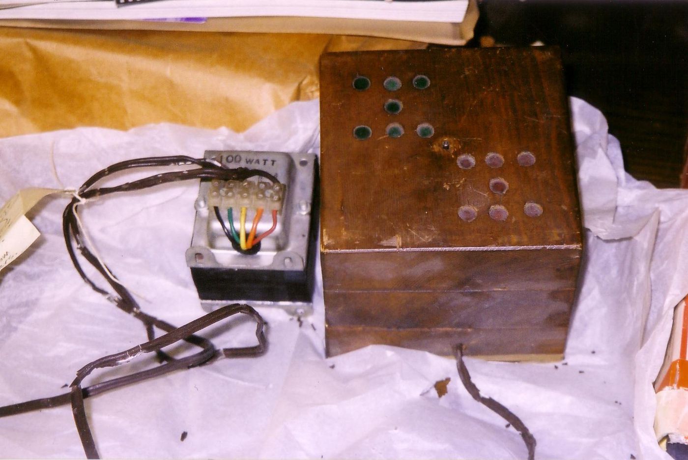 Random Machine, including its 3 component parts one of which is encased in a CCA-constructed box