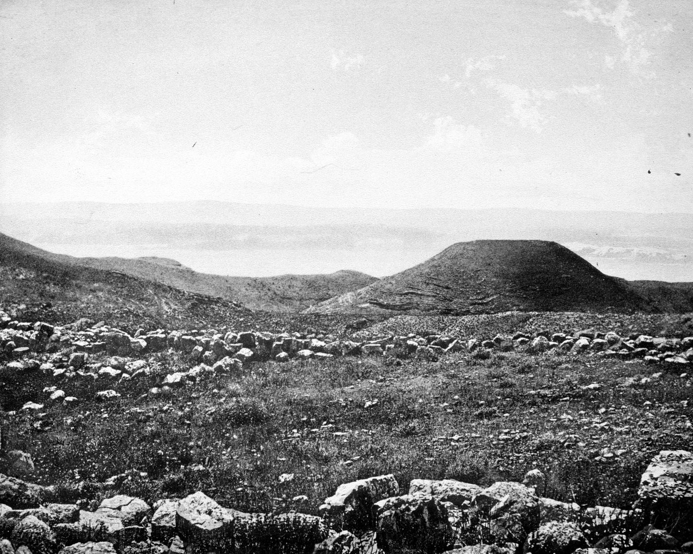 View of an archeological site near the Dead Sea, Israel