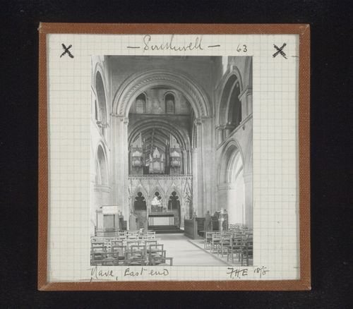 View of east end of nave of Southwell Minster, Southwell, Nottinghamshire, England