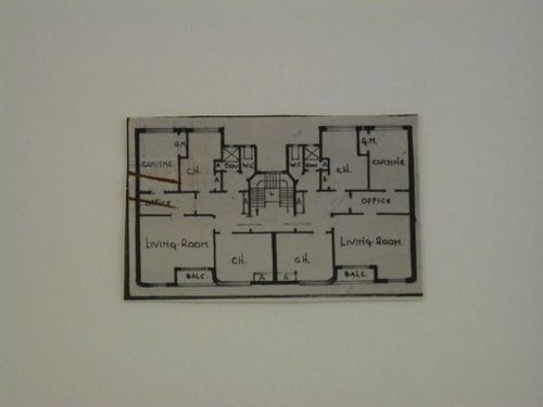View of a plan drawing for a semi-detached house