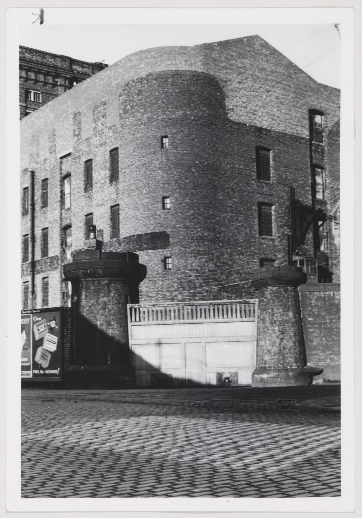 View of brick warehouse, Liverpool