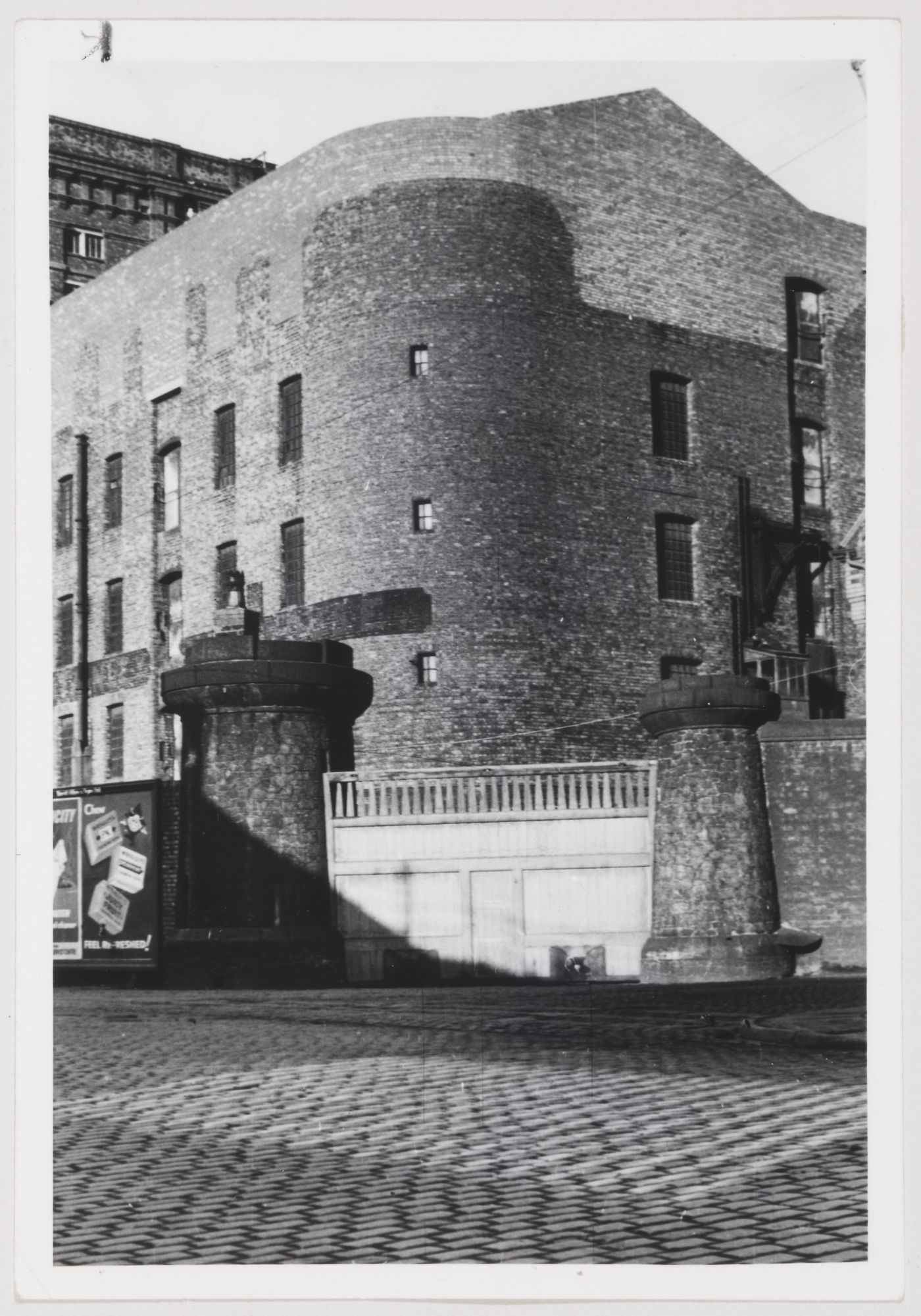 View of brick warehouse, Liverpool