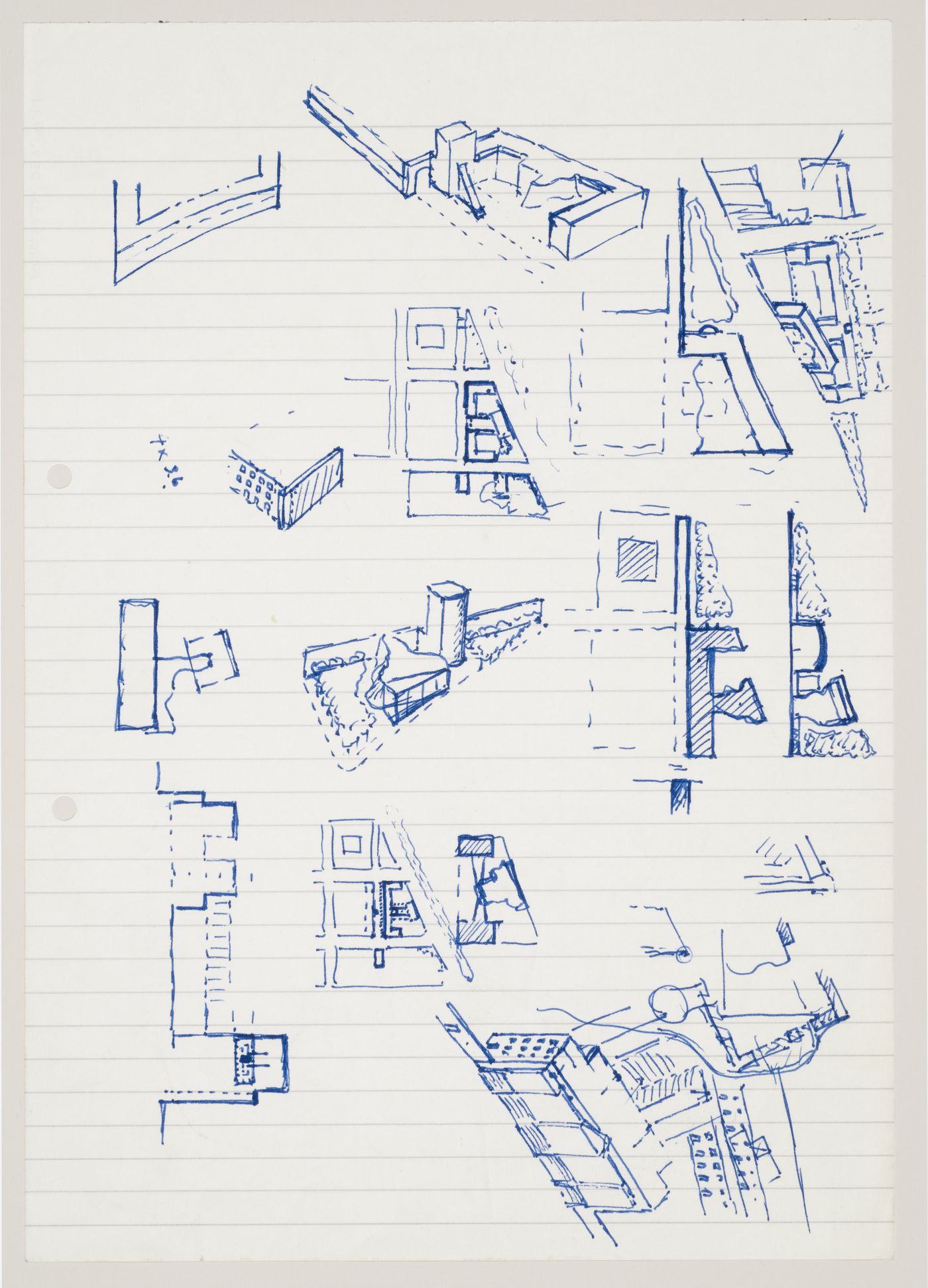 Wissenschaftszentrum, Berlin, Germany: conceptual sketches