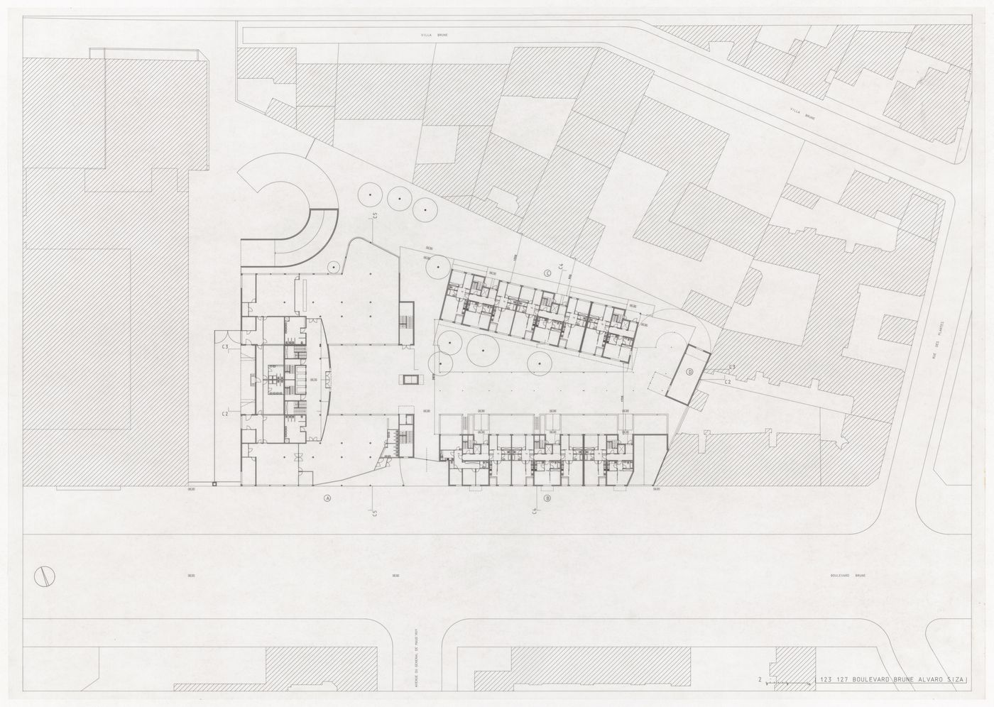 Floor plan for Plano Urbanístico Boulevard Brune, Paris, France