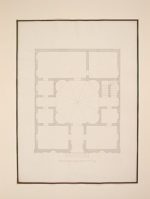 Ground plan of the palazzo Giustinian