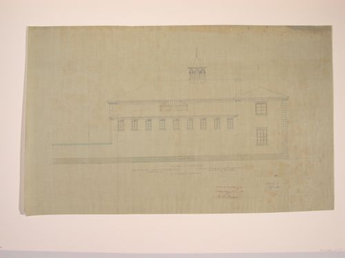 Transverse section of the stable for Charles H. Williams at 690 Delaware Avenue, Buffalo, New York