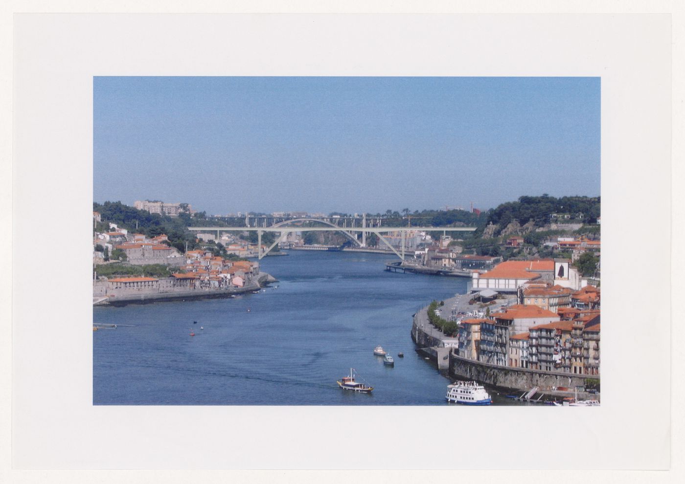 Photomontage for Pólo III da Universidade do Porto e Nova ponte sobre o rio Douro [Bridge over the Douro river], Porto, Portugal