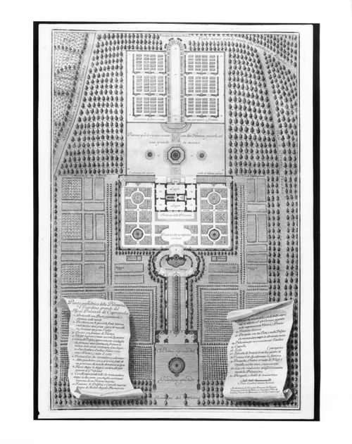 Ground plan of the upper garden of the Palazzo Farnese at Caprarola