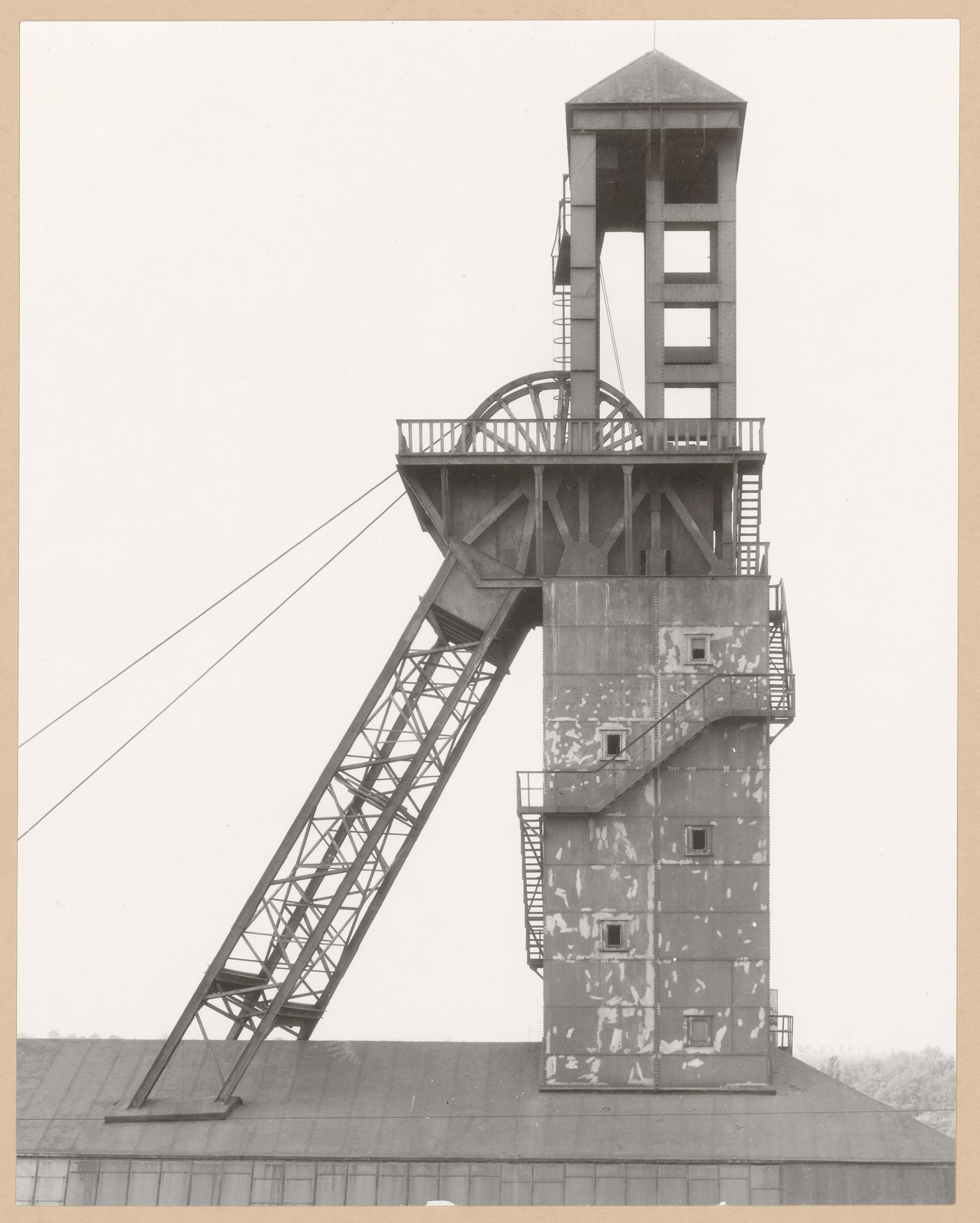 View of a minehead of Zeche Carolus Magnus, Übach-Palenberg, Aachen, Germany