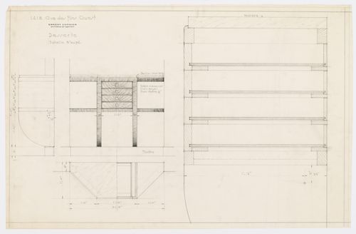 Détails d'une déserte,  Résidence Ernest Cormier, 1418 Avenue des Pins Ouest, Montréal, Canada (1929-1957)