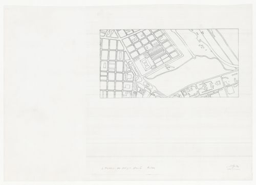 Site plan for Exposição Visiones para Madrid [Visions for Madrid exhibition], Madrid, Spain
