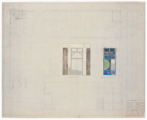 Plan, sections and elevations, bookshop, 309A King's Road, London