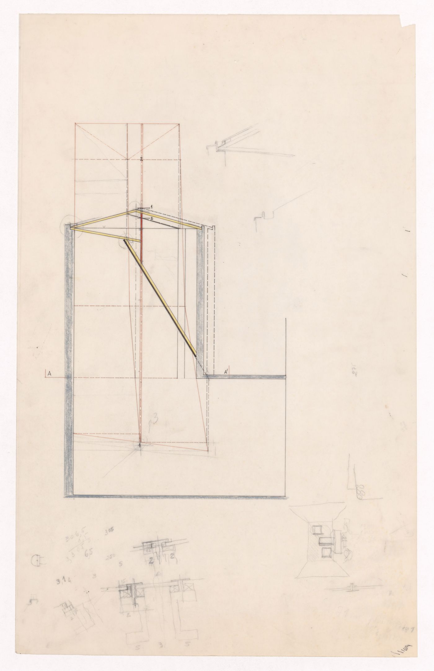 Structural details for Banco Borges & Irmão, Vila do Conde, Portugal