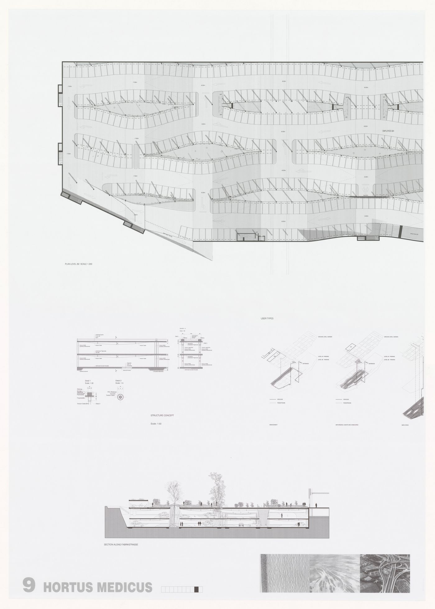 Presentation panel for Novartis Underground Car Park and Gate, Basel, Switzerland