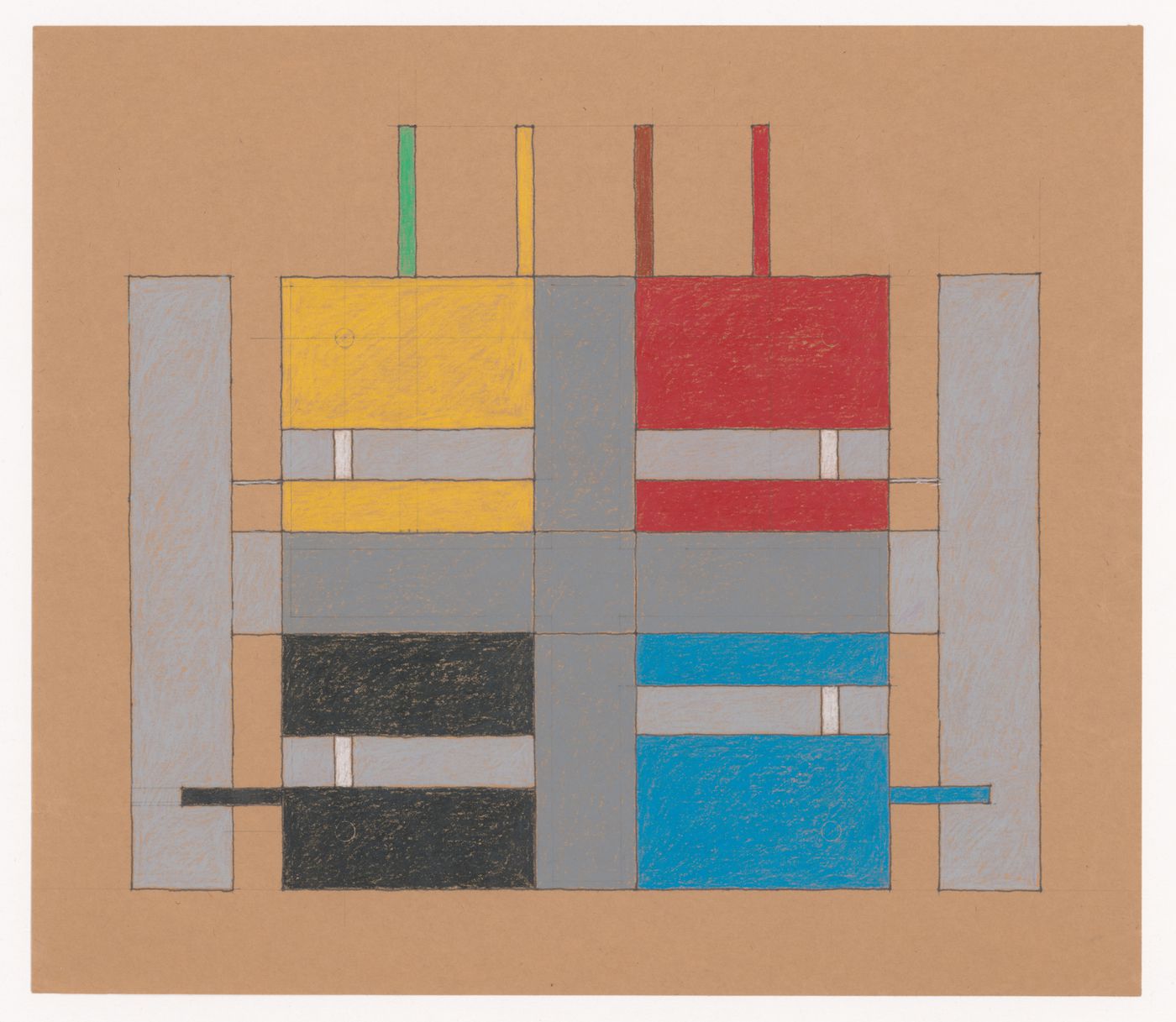 Sketch elevation for Todre House