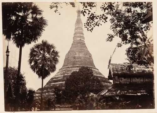 View of the Shwedagon Pagoda, Rangoon (now Yangon), Burma (now Myanmar)