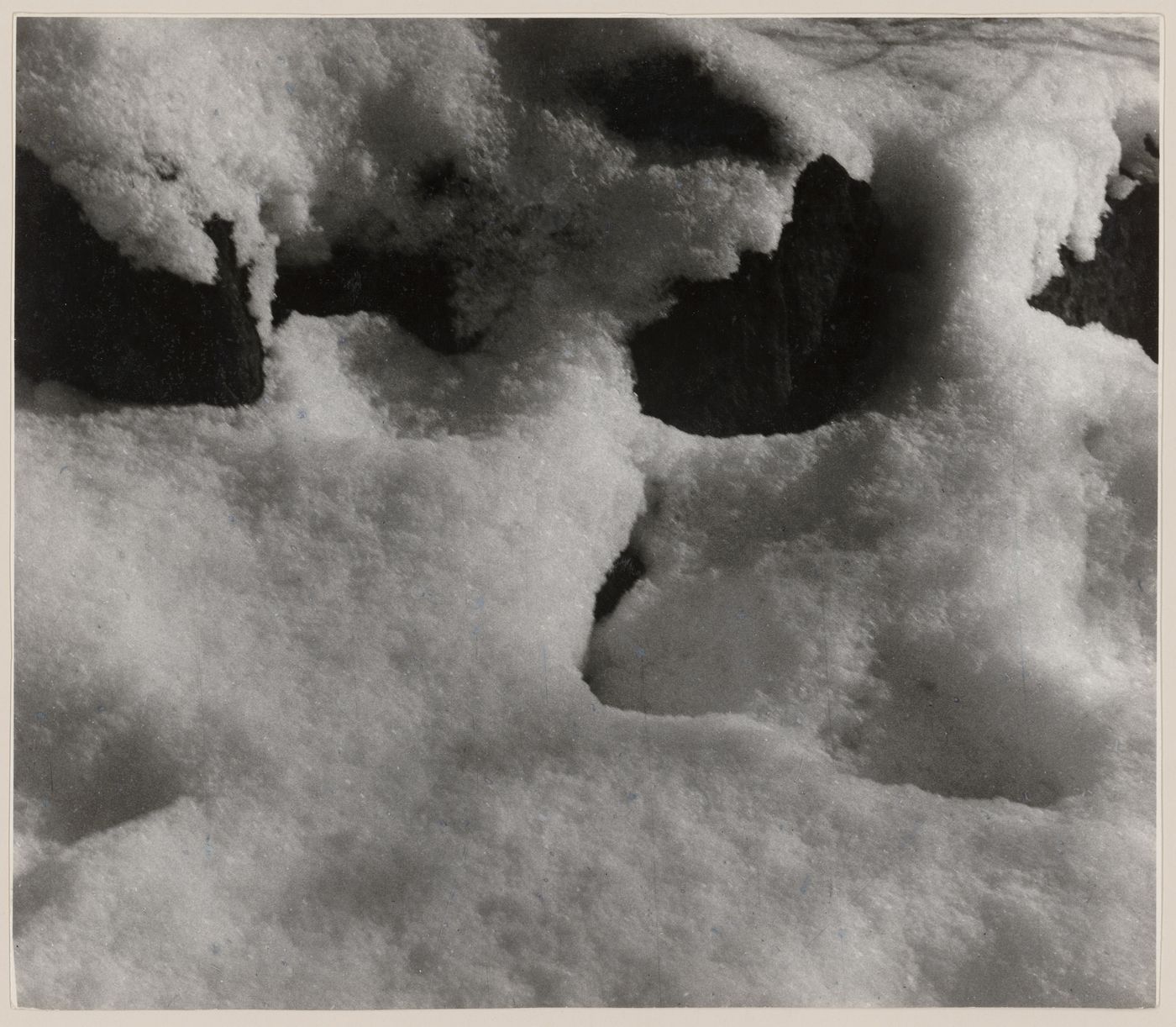Abstract view of a snow bank