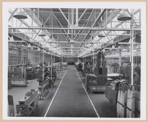 Interior view of the Assembly [?] Building, United Aircraft Corporation Hamilton Standard Propeller division Assembly Plant, East Hartford, Connecticut
