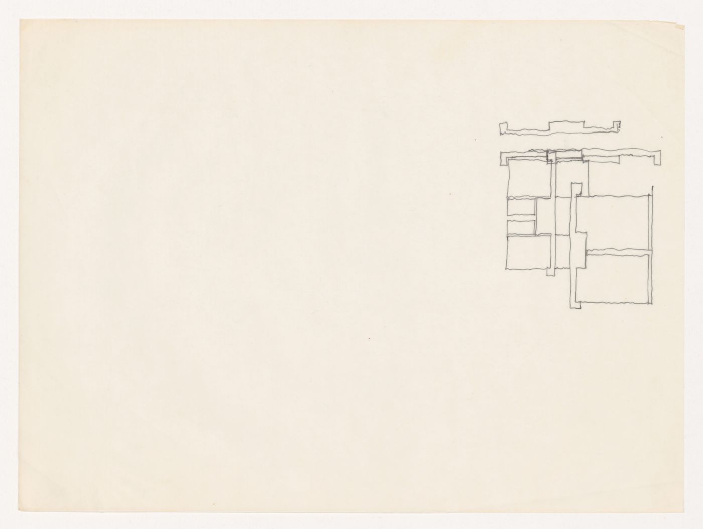 Sketch for House VI, Cornwall, Connecticut