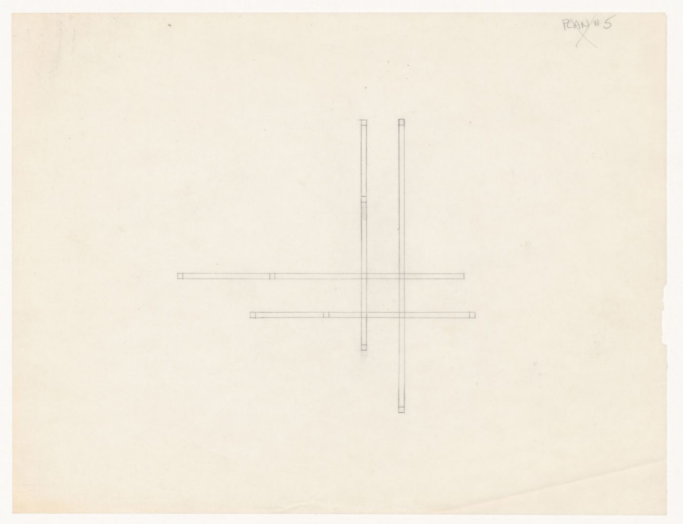 Sketch plan for House VI, Cornwall, Connecticut