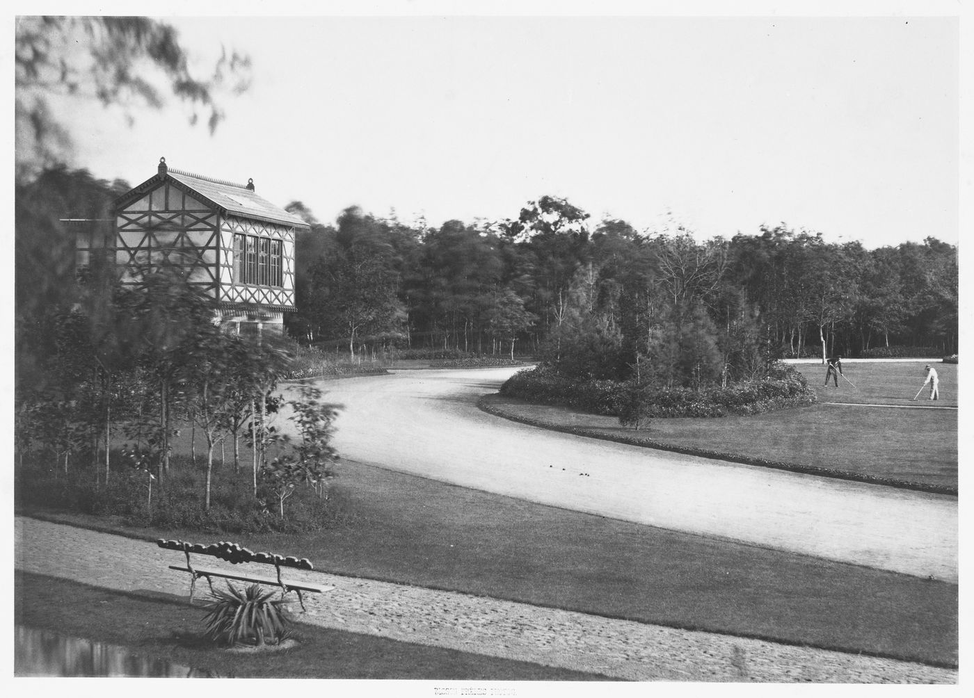 Scene in the Pré Catelan, Bois de Boulogne, Paris, France