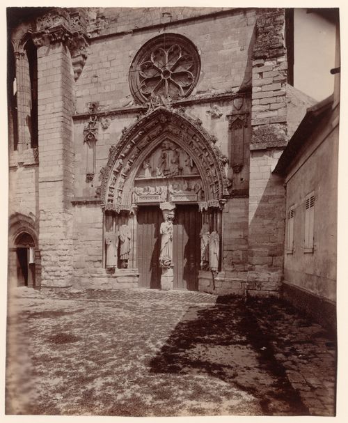 Detail of portal, Église de Longpont, Longpont, France