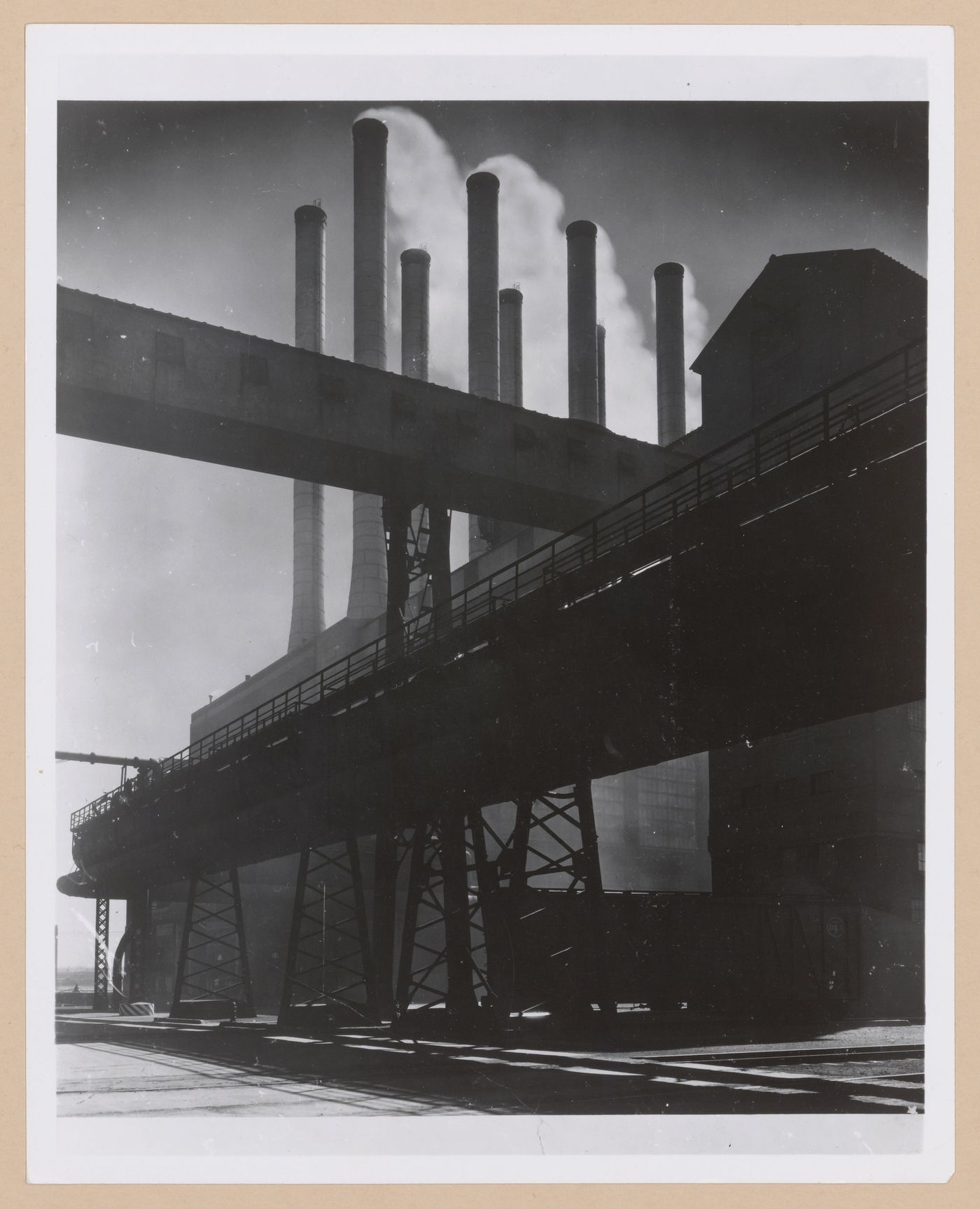 View of the Main Power House, Rouge River Plant, Ford Motor Company, Dearborn, Michigan