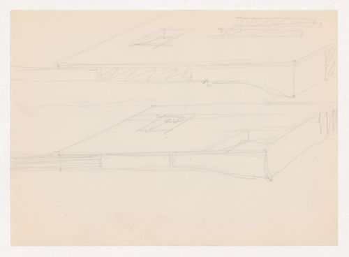 Axonometric sketches for Museum for a Small City